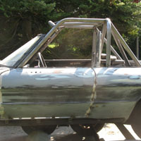 Really tall cage, doors welded shut