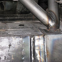 Good welds and big gussets keep LeMons racers safe