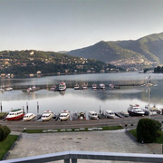 Sunrise on Lake Como - a stop on the Tour