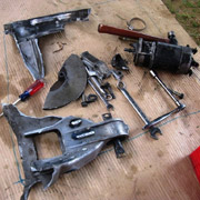 Making the repairs when the flywheel blew up