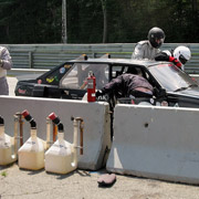 The record-setting fuel-up and driver change