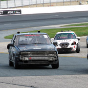 On the other side, out of the esses and onto the front straight