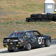 During the race - leaving the bowl and up-hill to the back side of the track