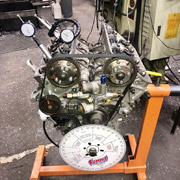 Setting cam timing on the rebuilt engine