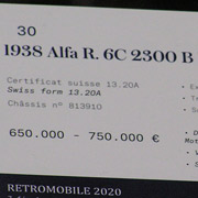 Artcurial 6C 2300 Pescara plaque
