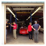 Paul Glynn's Giulietta race car occupies one of the bays in the shop, where it's getting ready for the New Hampshire Vintage Festival