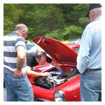 Paul under the hood of a Giulietta - a familiar position for him