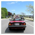 Waiting for the drawbridge to close.  That's Michael Walker's Spider with the brake lights that work