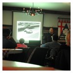 Brian Shorey delivering the thrilling and amusing show on the New England Milanos in the 24 Hours of LeMons
