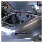A Mercedes 300SL down to bare metal