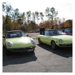 The Durso (L) and Pratt Pagoda Giallo '74 Spiders meet again!