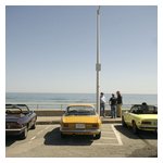 The Donovans' Spider, Anigbos' GTV, and Pratts' Spider at a brief stop at Nantasket Beach