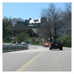 Cruising past some summer cottages in Cohasset
