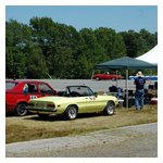 Kevin's Milano and Gene's Spider parked at the official canopies