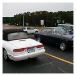 Colin Wallace's ’91 Spider arrives next to Phil's GTV