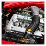 The sparkling engine bay of Rod Burdick's '65 Sprint Speciale