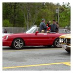 John Paradiso & Peter Walker chat near John's '92 Spider