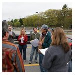 The pre-off meeting...