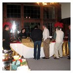 Another shot of the buffet table (appetizer table on the left)