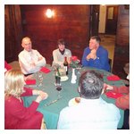 A few shot of the Alfisti enjoying dinner at our tables