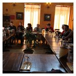 Some shots of the crowd gathering, mingling, schmoozing, and dining