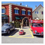 Tom Lesko's Giulia, Roberto Rosa's Giulietta, and a lesser car (in size, at least)