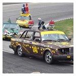 Team Keystone Cops.  We used to be able to outrun these guys, but they put a turbo on this year - a lot faster.  They support some charity, have a lemonade stand (lemonade - 24 hours of LeMons, get it?) to raise money.  If you are bad and get a black flag, you can make a $100 donation to them and get right back on the track.