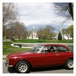 Greg Stidsen in his '74 GTV at Cohasset Common