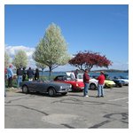 Some shots of the Alfas and Alfisti assembling in Hingham Harbor