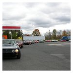 And we're off! Lined up and ready to leave the Fillin' Station. See you for breakfast next year!