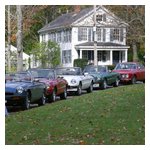 Some shots of our cars in the quaint town of Petersham