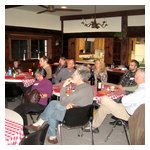 ...and the crowd listens attentively