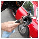 How to fix a really dead bypass hose. Notice the socket installed to shore up the hose.