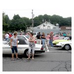 A few shots of the weather-defying Alfisti and their cars at the start in Westwood