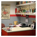 Paul moved from his desk just as this photo was taken