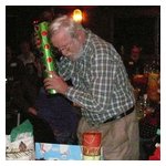 Jim Grady checking to see if it sloshes ...