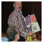 President Lesko with his gift, Captain Clueless.  Coincidence?