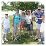 A few AONE ladies pose in the shade