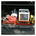 Tom Letourneau's sag wagon - tools, parts, jack, air - it's why we had no breakdowns!