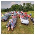 Dave Dugan took these exquisite photos of our cars parked on the knoll