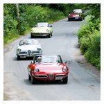 A few shots of the Alfas rounding a curve taken at an outpost by John DeWaele