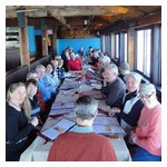 A few shots of the crowd gathered at the Mill Wharf