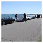 A few shots of the long lineup of our cars at Minot Beach