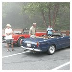 Whilst many BMCNE members admired the Alfas, AONE members Gene Durso and Dan Donovan admired some of the British makes, in this case a beautiful Sunbeam Tiger