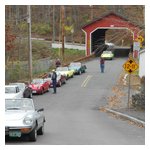 We queued up after going through the bridge, waiting for everybody to get recorded in pixels