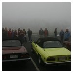 Assembling for the drivers' meeting