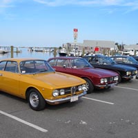 A few shots of the four GTVs at our first stop of the Crusade