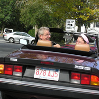 Constantly paying close attention to the road ahead and heeding all posted traffic signs, Dan and Deb are about to take a left turn