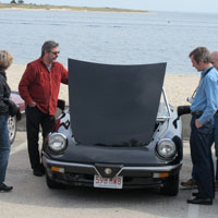 Beautiful scenery to gaze at all around, but Alfisti often prefer gazing into an Alfa's engine bay