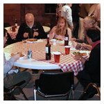 Hobnobbing, eating, drinking, enjoying